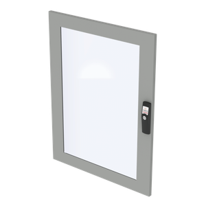 HOFFMAN PDWG86 Tür mit Glasfenster, passend für 600 mm Größe, Aluminium | CH8UXN