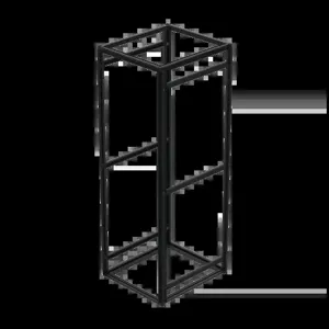 HOFFMAN PFD2078B Server Cabinet Frame, 2000 x 700 x 800mm Size, Black, Steel | CH8VDV