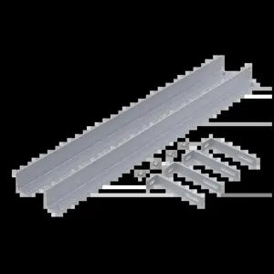 HOFFMAN PFP19RA Filler Panel, Rack Angles, Fits 19 Inch Size, Aluminium | CH8VEF