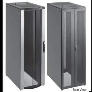 HOFFMAN PSCPC20611B Server Cabinet, 2000 x 600 x 1100mm Size, Black, Steel, With Sides | CH8TTC