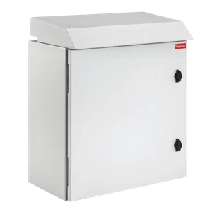 HOFFMAN PTRS242424G3 Fan Package Solid Cabinet, 24.09 x 23.62 x 24.02 Inch Size, Light Gray, Steel | CH8WBW