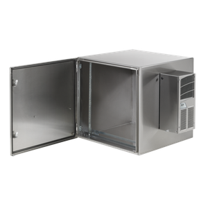 HOFFMAN PTRS482424XA Wallmount Cabinet, Solid Door, 48.54 x 23.62 x 24.02 Inch Size, SS | CH8WCT