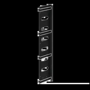 HOFFMAN PVCM2 Vertical Cable Manager, Black, Steel | CH8WDR