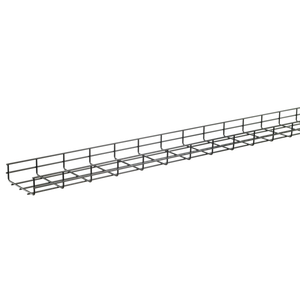 HOFFMAN QTP4X22 Wire Mesh Cable Tray System, 4 x 22 x 120 Inch Size, Light Gray, Steel | CH8WXL