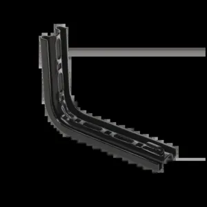 HOFFMAN QTPLB4BLK L Bracket, 6 x 1 x 4 Inch Size, Black, Steel | CH8WZR