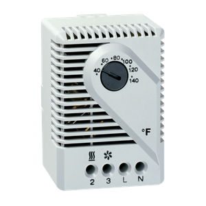 HOFFMAN THERM26F Thermostat Controller, 67 x 50 x 38mm Size, 230V, Light Gray, Plastic, Fahrehneit | CH8XUX