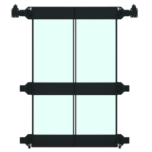 HOFFMAN UACSD4B versiegelte Tür, 88 x 34 x 12.50 Zoll Größe, schwarz, Stahl | CH8XVR