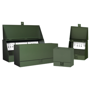HOFFMAN UJ304824M2 Utility Junction Cabinet, 30 x 48 x 24 Inch Size, Green, Steel | CH8XWC