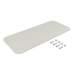 HOFFMAN WFHD3GP Gland Plate, 20.60 x 8.24, White, Aluminium | CH8YAW