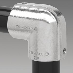 HOLLAENDER 3-6 Winkelstück, 2 7/8 Zoll Gesamtlänge, 1 3/8 Zoll Innendurchmesser, Aluminium, Grau | CH6JPE 54WK13