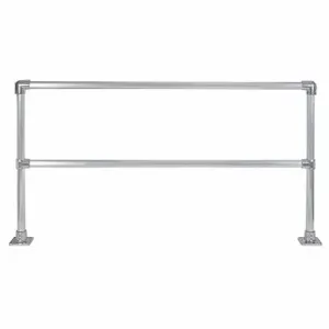 HOLLAENDER 50240 Handrail Section 8 Feet Aluminium Mil | AC8CYU 39K861