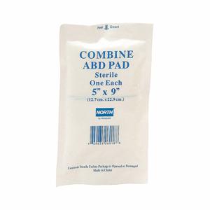 HONEYWELL 065590 ABD Pad, Sterile, White, Gauze, Pouch, 5 Inch Width, 9 Inch Length | CH9MZV 52LC46