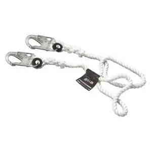 HONEYWELL 226WRS-Z/18INYL Positioning Lanyard, Steel Rebar Hook, Steel Snap Hook, 12 Inch Length, 310 lb Capacity | CU4TJY 491K19