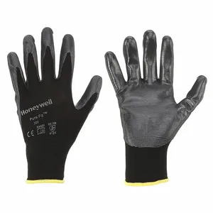 HONEYWELL 380-L General Purpose Work Gloves, Large Size, Nitrile Coated, Knit Wrist Cuff | AM8JMV