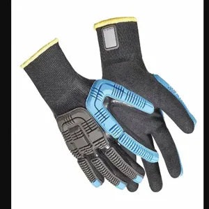 HONEYWELL 41-4438BL/7S Knit Gloves, S, Full, Double Dipped, 1 Pair | CJ2QRR 56KF64