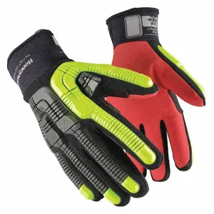 HONEYWELL 43-612BY/11XXL Mechanics Glove, 2XL, Polyester, Slip-On Cuff, Palm Side, Polyester, Black | CJ2ULV 56FM45