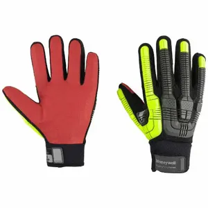 HONEYWELL 43-622BY/11XXL Mechanics Glove, 2XL, Polyester, Slip-On Cuff, Palm Side, Polyester, Black | CJ2ULD 56FM39