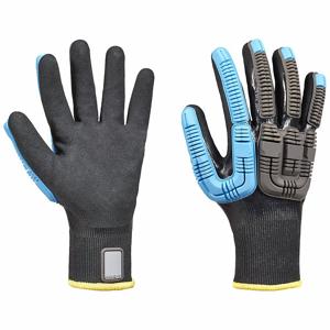 HONEYWELL 44-4438BL/8M Knit Gloves, M, Pa Lumens, Double Dipped, Nitrile, HPPE, 1 Pair | CJ2QRL 56KF83