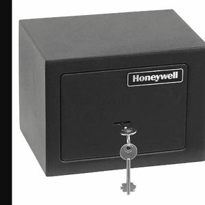 HONEYWELL 5002 Security Safe, Key Lock, 6 45/64 Inch Outside Height, Black | CJ3GYM 52HM75