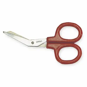 HONEYWELL 752577 Medical Scissors, 4 Inch Length, Red, Angled Blade End, Steel | CJ2UNN 1PDD1