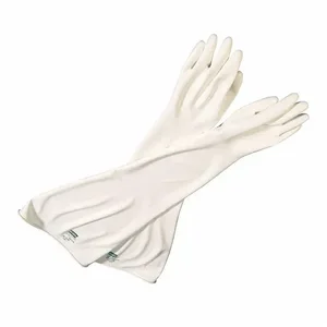 HONEYWELL 8Y3032A/10H Glove Box, 30mil Thickness, White, 32 Inch Glove Length, 10 1/2 Glove Size, 1 Pair | CJ2JAP 61VD45