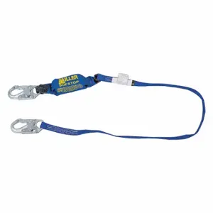 HONEYWELL 913K-Z7/6FTBL Shock-Absorbing Lanyard, 310 Lb Capacity, Visual Load Indicator, 1 Legs, Blue | CR4DQU 20A386