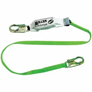 HONEYWELL 940WLS-Z7/6FTGN Shock-Absorbing Lanyard, 400 Lb Capacity, Visual Load Indicator, 1 Legs, Green | CR4DRC 20A502