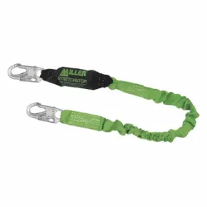 HONEYWELL 942WLS-Z7/6FTGN Shock-Absorbing Lanyard, 310 Lb Capacity, Visual Load Indicator, 1 Legs, Green | CR4DQW 20A515