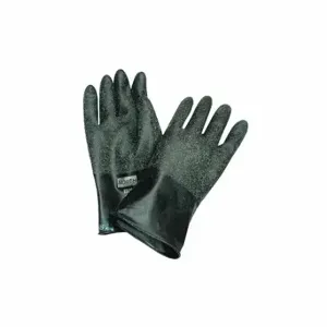 HONEYWELL B131R/10 Chemical Resistant Glove, 13 mil Thick, 11 Inch Length, 10 Size, Black, 1 Pair | CR4CDQ 161A47