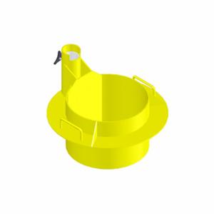 HONEYWELL DH-11/17.5 Manhole Collar, 12 in, Manhole Mnt, Lower Mast Extension, Yellow, Durahoist Mast | CP2NRY 784F62