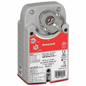 HONEYWELL MS8105A1130 On/Off SPST Electric Actuator, -22 Deg. to 149 Deg. F, 44 Inch -Lbs., 24 VAC/DC | CD3FVK 278Y42