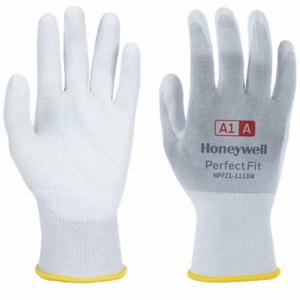 HONEYWELL NPF21-1118W-8/M Cut-Resistant Gloves, M, Ansi Cut Level A1, 3/4, Dipped, Pu, Nylon, 1 Pr | CR4CMK 797G03