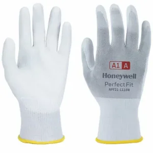 HONEYWELL NPF21-1118W-7/S Cut-Resistant Gloves, S, Ansi Cut Level A1, 3/4, Dipped, Pu, Nylon, 1 Pr | CR4CMU 797G02