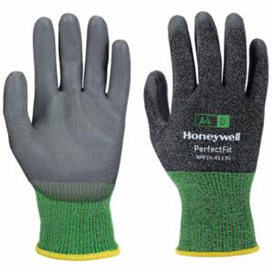 HONEYWELL NPF24-0113G-9/L Cut-Resistant Gloves, L, Ansi Cut Level A4, 3/4, Dipped, Pu, Rough, 1 Pr | CR4CMF 797G29