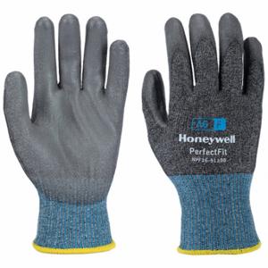 HONEYWELL NPF26-9113G-7/S Schnittfeste Handschuhe, S, Ansi-Schnittstufe A6, 3/4, getaucht, Pu, rau, blau/schwarz, 1 Pr | CR4CNB 797G37