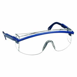 HONEYWELL S129 Safety Glasses, Anti-Scratch, No Foam Lining, Wraparound Frame, Full-Frame, Blue | CR4DLY 3KJ40