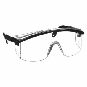 HONEYWELL S1359 Safety Glasses, Anti-Scratch, No Foam Lining, Wraparound Frame, Full-Frame, Black, U6 | CR4DGN 3WLF4