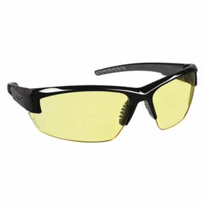 HONEYWELL S1502 Safety Glasses, Wraparound Frame, Half-Frame, Black/Gray, Black, M Eyewear Size | CR4DJV 24C270