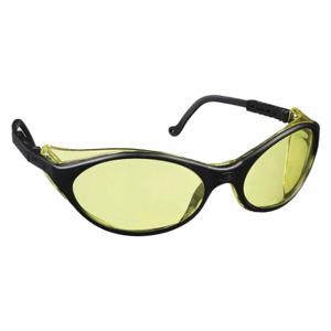HONEYWELL S1601 Safety Glasses, Wraparound Frame, Half-Frame, Black, Black, M Eyewear Size, Unisex | CR4DJN 3WLJ4