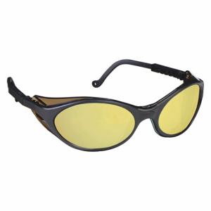 HONEYWELL S1604 Safety Glasses, Wraparound Frame, Half-Frame, Black, Black, M Eyewear Size, Unisex | CR4DJM 4R989