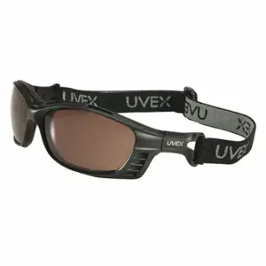 HONEYWELL S2605HS Safety Glasses, Wraparound Frame, Full-Frame, Sct-Gray, Black, Black, M Eyewear Size | CR4DHX 54EM98