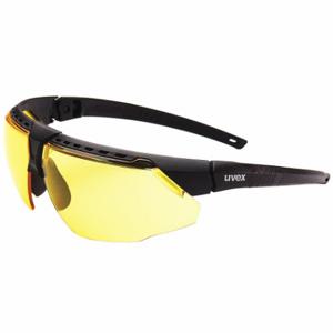 HONEYWELL S2852HS Safety Glasses, Wraparound Frame, Half-Frame, Black, Black, M Eyewear Size, Unisex | CR4DJL 401Y30