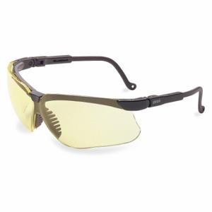 HONEYWELL S3202HS Safety Glasses, Wraparound Frame, Half-Frame, Black, Black, M Eyewear Size, Unisex | CR4DJH 55TA36