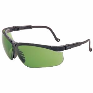 HONEYWELL S3206HS Safety Glasses, Wraparound Frame, Half-Frame, Black, Blue, M Eyewear Size, Unisex | CR4DJT 55TA38