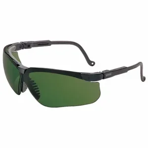 HONEYWELL S3207HS Safety Glasses, Wraparound Frame, Half-Frame, Black, Black, M Eyewear Size, Unisex | CR4DJK 55TA39