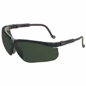 HONEYWELL S3208HS Safety Glasses, Wraparound Frame, Half-Frame, Black, Black, M Eyewear Size, Unisex | CR4DJD 55TA40