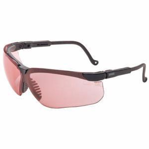 HONEYWELL S3210HS Safety Glasses, Wraparound Frame, Half-Frame, Black, Black, M Eyewear Size, Unisex | CR4DJE 55TA42