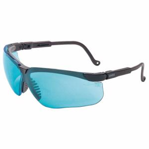 HONEYWELL S3211HS Safety Glasses, Wraparound Frame, Half-Frame, Sct-Blue, Black, Black, M Eyewear Size | CR4DLB 55TA43