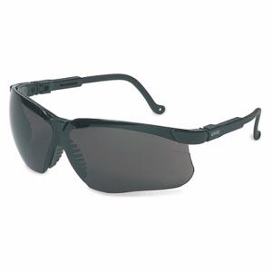 HONEYWELL S3212HS Safety Glasses, Wraparound Frame, Half-Frame, Dark Gray, Black, Black, M Eyewear Size | CR4DKG 55TA44