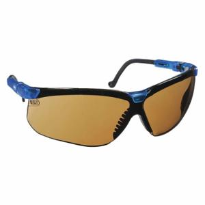 HONEYWELL S3241 Safety Glasses, Wraparound Frame, Full-Frame, Blue, Blue, M Eyewear Size, Unisex | CR4DHV 8AXA7